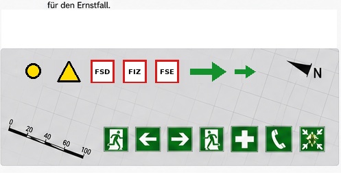 Feuerwehrlaufkarten sowie Flucht- und Rettungswegpläne – abgestimmte Darstellung
